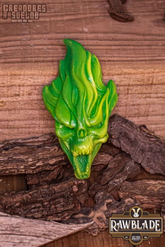 Fire Skull, Green